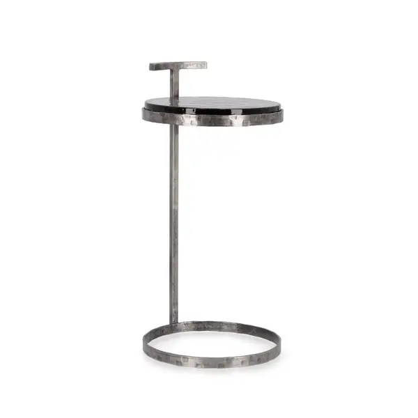 Masuta de cafea ZAYLA ROUND Ø31 x 64 CM - Nickel