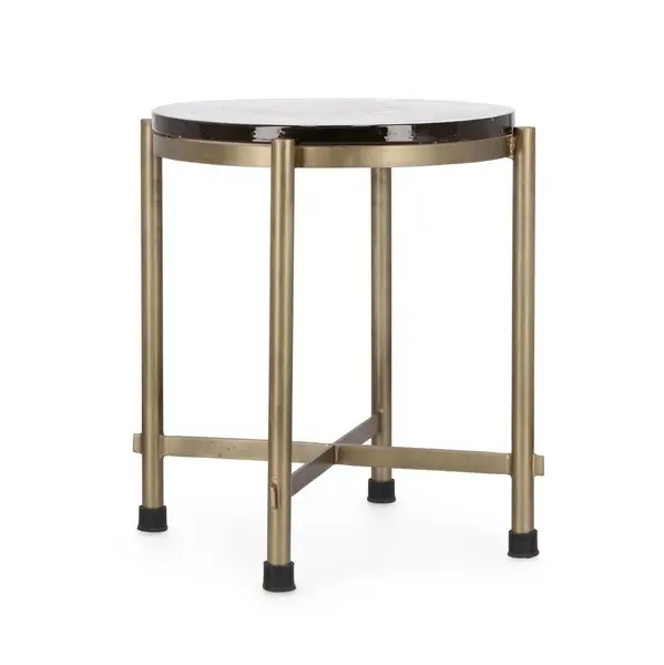 Masuta de cafea ZAYLA ROUND BRASS Ø42 x 50 CM - Default Title