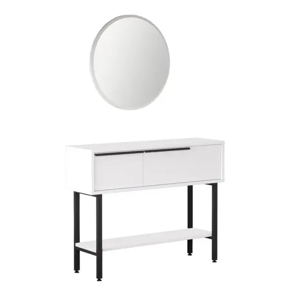 Masuta de toaleta ON12-W, alb, 100x29,5x76 cm