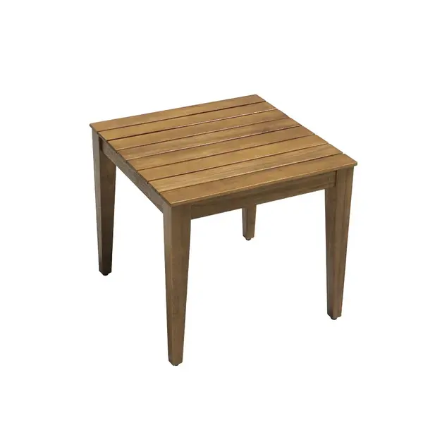 Masuta Napole pakoworld din lemn de acacia in culoarea naturala 50x50x45cm Masuta Napole pakoworld din lemn de acacia în culoarea naturală 50x50x45cm