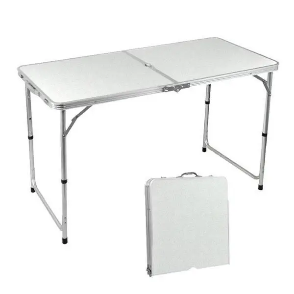 Masuta pliabila picnic din aluminiu, tip servieta, 60 x 120 cm