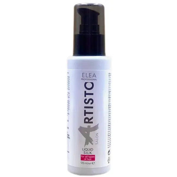 Matase lichida leave in stralucire si protectia culorii parului vopsit Elea Professional Artisto, 98 ml