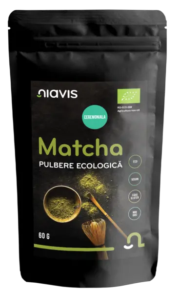 Matcha Pulbere ecologica, 60g, Niavis