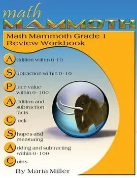 Math Mammoth Grade 1 Review Workbook, Paperback/Maria Miller