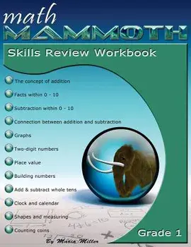 Math Mammoth Grade 1 Skills Review Workbook, Paperback/Maria Miller