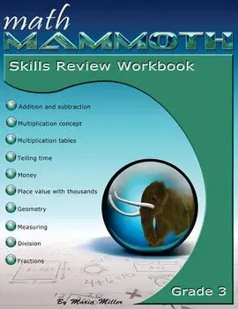 Math Mammoth Grade 3 Skills Review Workbook, Paperback/Maria Miller