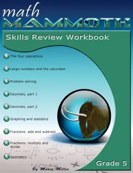 Math Mammoth Grade 5 Skills Review Workbook, Paperback/Maria Miller
