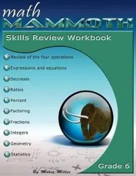 Math Mammoth Grade 6 Skills Review Workbook, Paperback/Maria Miller