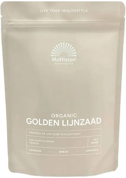 Mattisson Healthstyle Organic Golden Flaxseed, 500 g