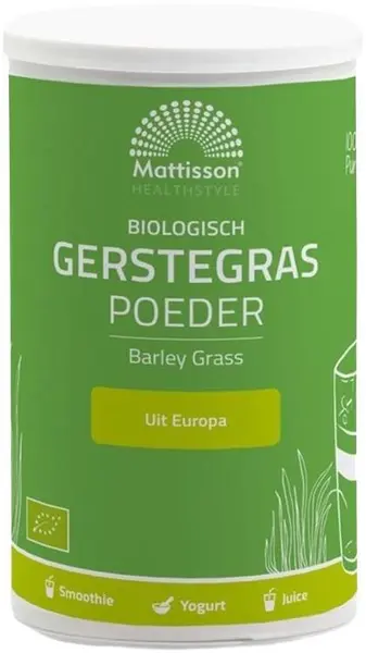 Mattisson Healthstyle Pudră din iarba de orz organică, 125 g