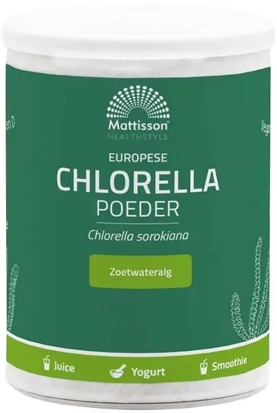 Mattisson Healthstyle Pudră Europeană de Chlorella, 125 g