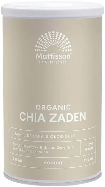 Mattisson Healthstyle Semințe de chia Ogranic, 250 g
