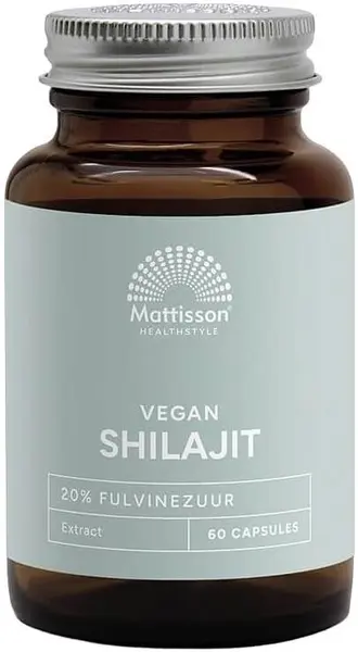 Mattisson Healthstyle Vegan Shilajit, 400 mg, 60 capsule