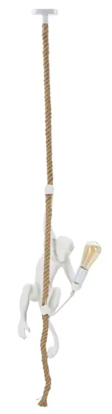 Mauro Ferretti Candelabru Maimuta Alb cm Ø 27X32X60 | Aosom Romania