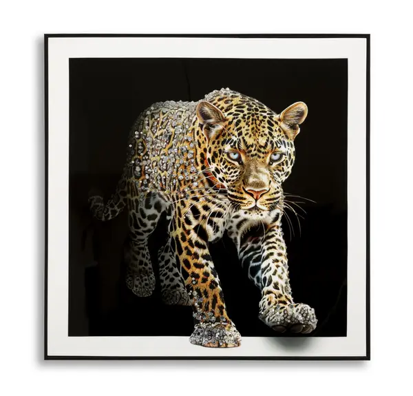 Mauro Ferretti Pictura pe Pânză Jaguar cu Cadru -A- cm 82x4x81 | Aosom Romania