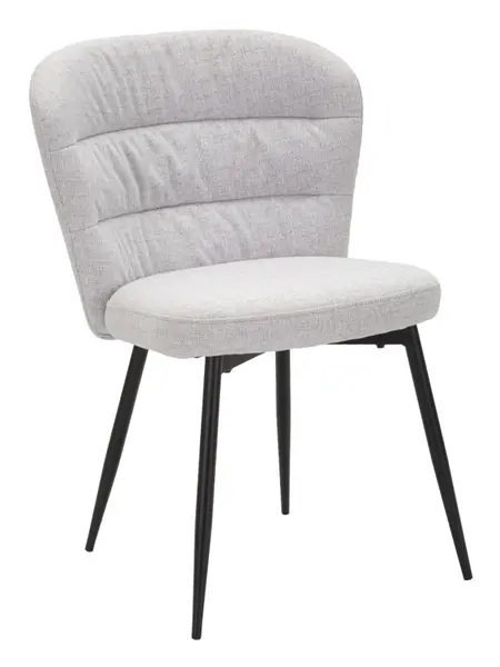Mauro Ferretti Scaun Losanna Gri Set 2 Bucati cm 58X60,5X85 | Aosom Romania