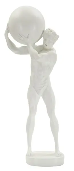 Mauro Ferretti Statueta Atlas cm 18X12,5X50 | Aosom Romania