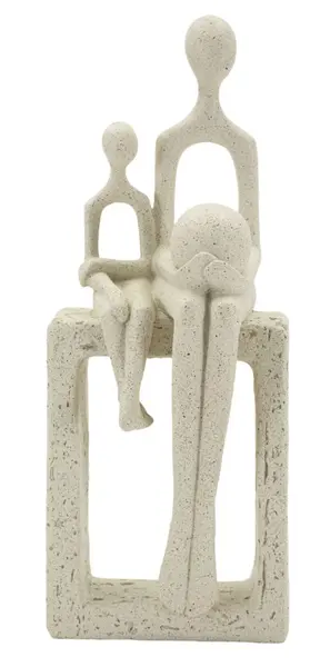Mauro Ferretti Statuetă Maternitate Cu Pietre, 10 X 7,5 X 26 Cm | Aosom Romania
