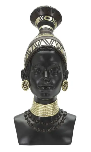 Mauro Ferretti Statuie Masai Femeie cm 23X19X38,5 | Aosom Romania