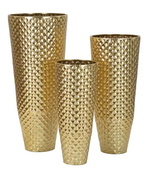 Mauro Ferretti Suport Vaze Glasy, Set 3 Bucăți, Dimensiuni: cm Ø 48X110-40X93-33X77 | Aosom Romania