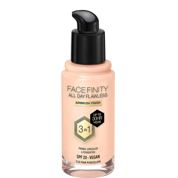 Max Factor Facefinity 3-in-1 Vegan Foundation SPF 20 - 10 Fair Porcelain