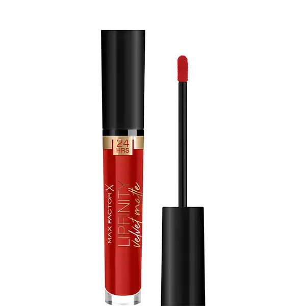 Max Factor Lipfinity 24Hrs Velvet Matte Liquid Lipstick - 025 Red Luxury