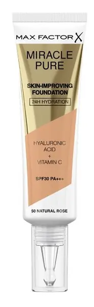 Max Factor Miracle Pure Fond de ten, 50 Natural Rose, SPF30, 30 ml