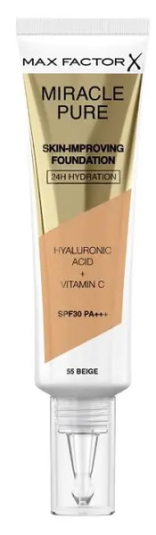 Max Factor Miracle Pure Fond de ten, 55 Beige, SPF30, 30 ml