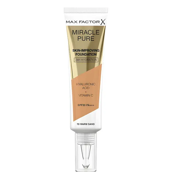 Max Factor Miracle Pure Skin Long-Lasting Foundation SPF 30 30ml - 070 Warm Sand