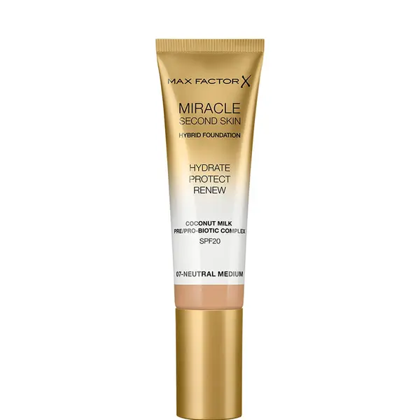 Max Factor Miracle Second Skin Hybrid Foundation SPF20 - 07 Neutral Medium