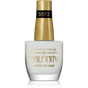 Max Factor Nailfinity Matte Top Coat lac gel de unghii pentru acoperirea superioară cu efect matifiant