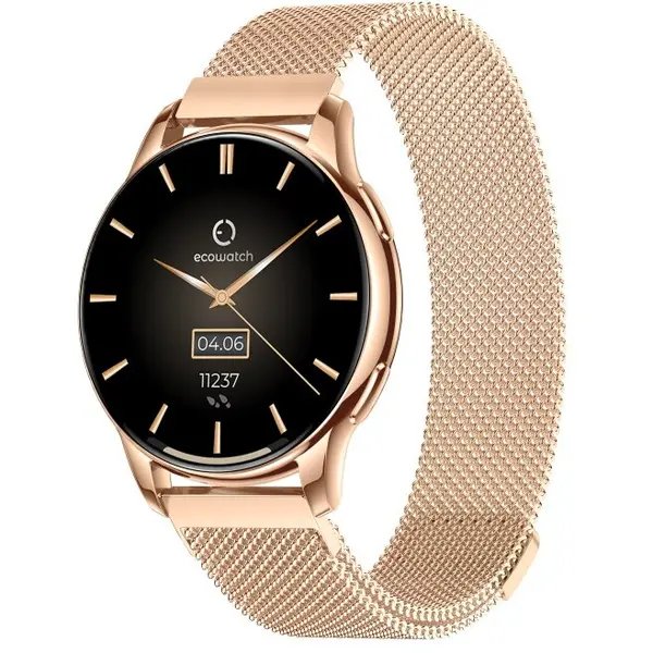 Maxcom Ceas Smartwatch Maxcom Ecowatch ECO3, EW03 ZL, ecran 1.32 inch AMOLED, Android, iOS, IP67, Auriu