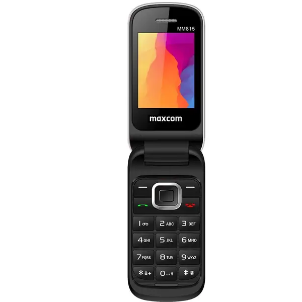 Maxcom Telefon mobil Maxcom MM815 Comfort, Dual SIM, 2G, 2.4″, USB Type-C, taste mari cu font mare, meniu simplu destinat seniorilor, Gri