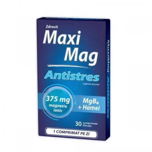 MaxiMag Antistres, 30 comprimate filmate Zephyr Labs
