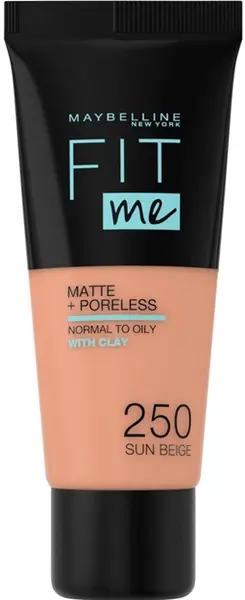 Maybelline fond de ten Fit Me Matte, 250 Sun Beige, 30 ml