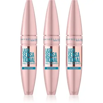 MAYBELLINE NEW YORK Lash Sensational mascara rezistent la apa pentru alungire, rotire si volum culoare Black