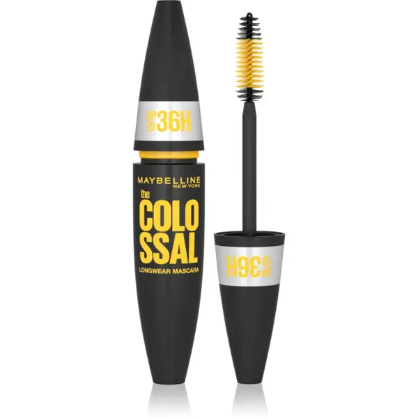 MAYBELLINE NEW YORK The Colossal 36H mascara rezistent la apă, pentru volum culoare Black 10 ml