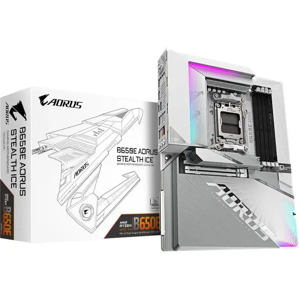 MB Gigabyte B650E AORUS STEALTH ICE AM5 MB Gigabyte B650E AORUS STEALTH ICE AM5