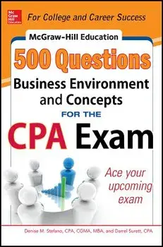 McGraw-Hill Education 500 Business Environment and Concepts Questions for the CPA Exam, Paperback/Denise M. Stefano
