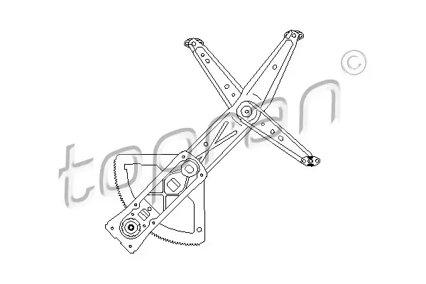 Mecanism actionare geam Fata Dreapta (manual) potrivit OPEL CORSA B 03.93-09.00