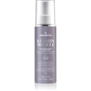 Medavita Keratin Miracle Smoothing Thermo Defence Spray spray cu protecție termică, pentru aranjarea cu placa și cu ondulatorul pentru păr