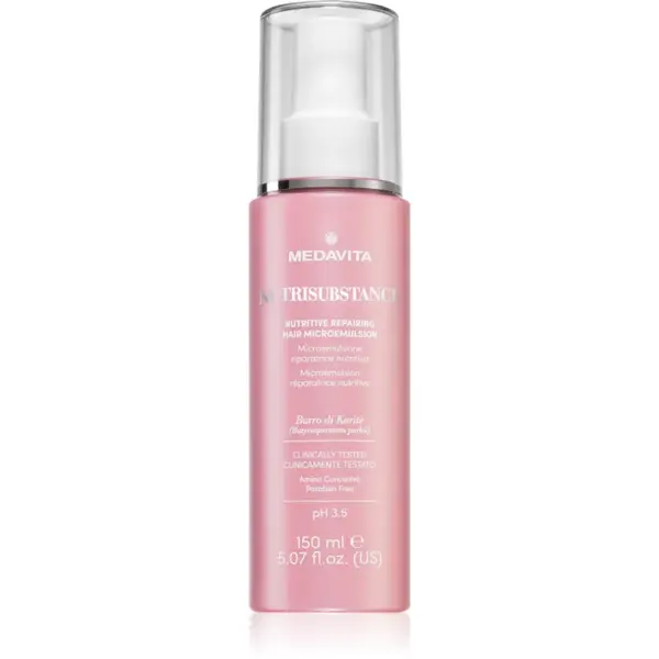 Medavita Nutrisubstance Nutritive Repairing Hair Microemulsion emulsie hranitoare efect regenerator 150 ml