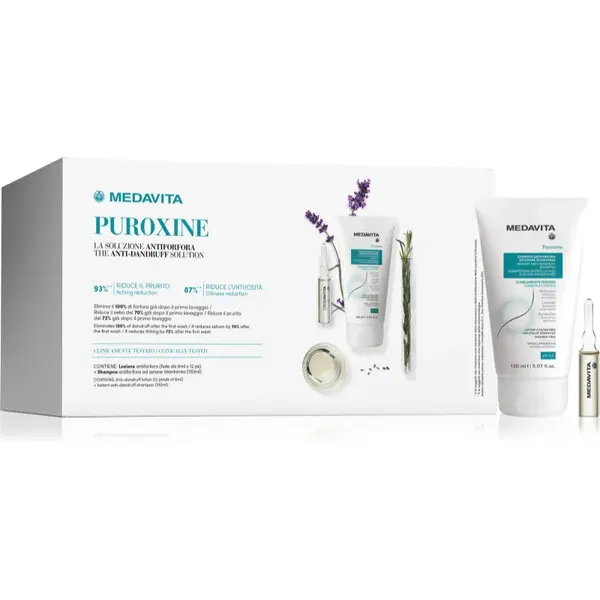 Medavita Puroxine Anti-Dandruff Set set cadou anti matreata