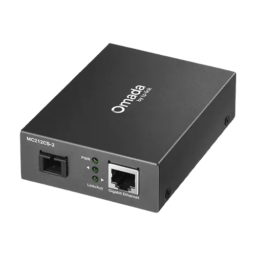 Media Convertor WDM Gigabit RJ45 - Single-mode SC Bi-directional, 2 km - TP-Link Omada MC212CS-2