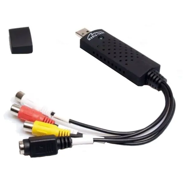 MEDIA TECH Placa de Captura Media-Tech MT4169 VIDEO GRABBER pentru Captura si Conversie a Semnalului Audio/Video Analog in VHS, Scriere Directa pe DVD/VCD, Publicare YouTube