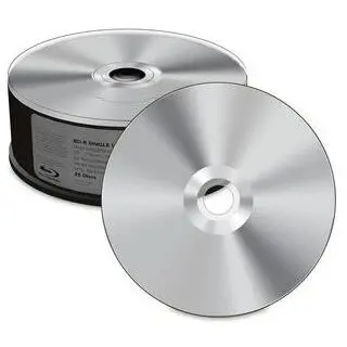 MediaRange Disc inscriptibil Blu-ray MediaRange BD-R, 25GB, 6x speed, unprinted/blank, Pachet 25 bucati, Argintiu