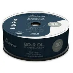 MediaRange Disc inscriptibil Blu-ray MediaRange, BD-R Dual Layer, 50GB, 6x speed, Pachet 50 bucati