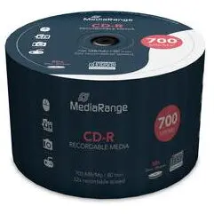MediaRange Disc optic inscriptibil MediaRange MR207 CD-R 52x, 700MB, Pachet 50 bucati