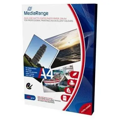 MediaRange Hartie foto MediaRange Mata Dual-Side, 200g/m2, A4, 50 coli