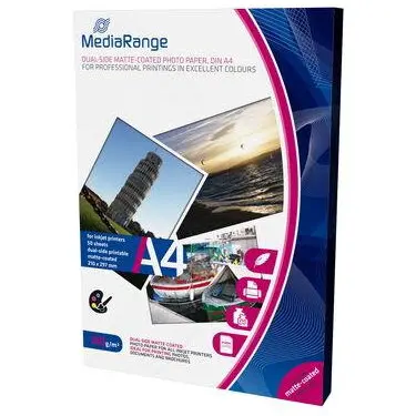 MediaRange Hartie Foto MediaRange MRINK112 InkJet, mata dual-side, A4, 50 coli, 250g